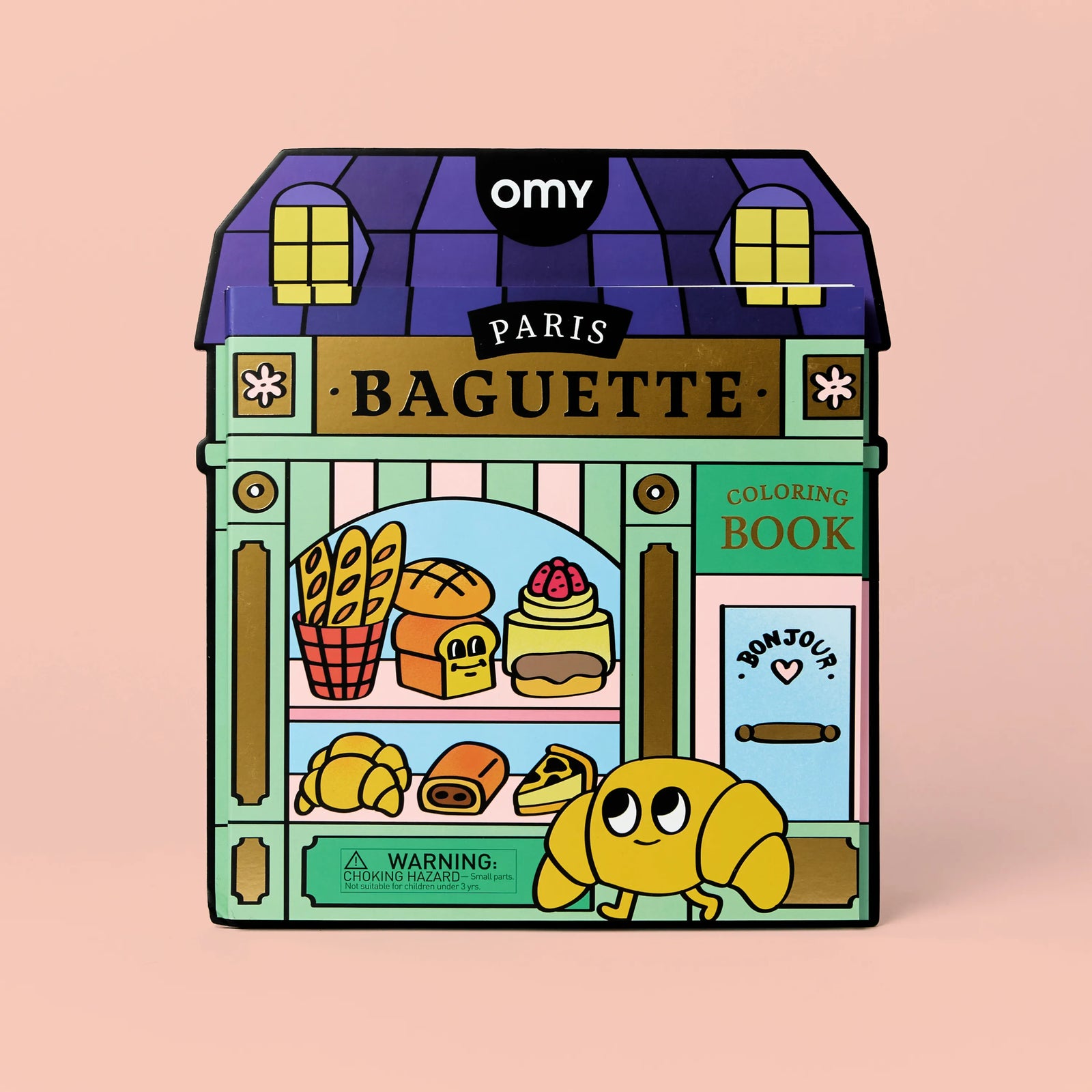 OMY. Coloring Book with Stickers French Baguette
