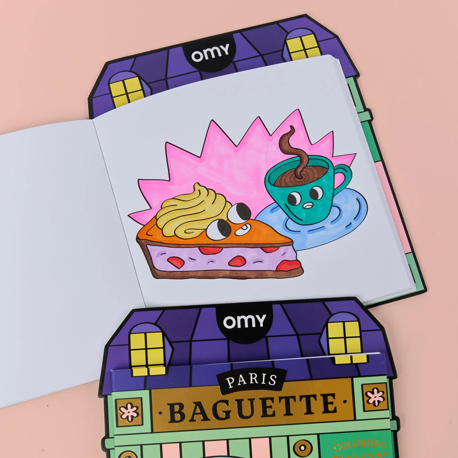 OMY. Coloring Book with Stickers French Baguette - Image 3