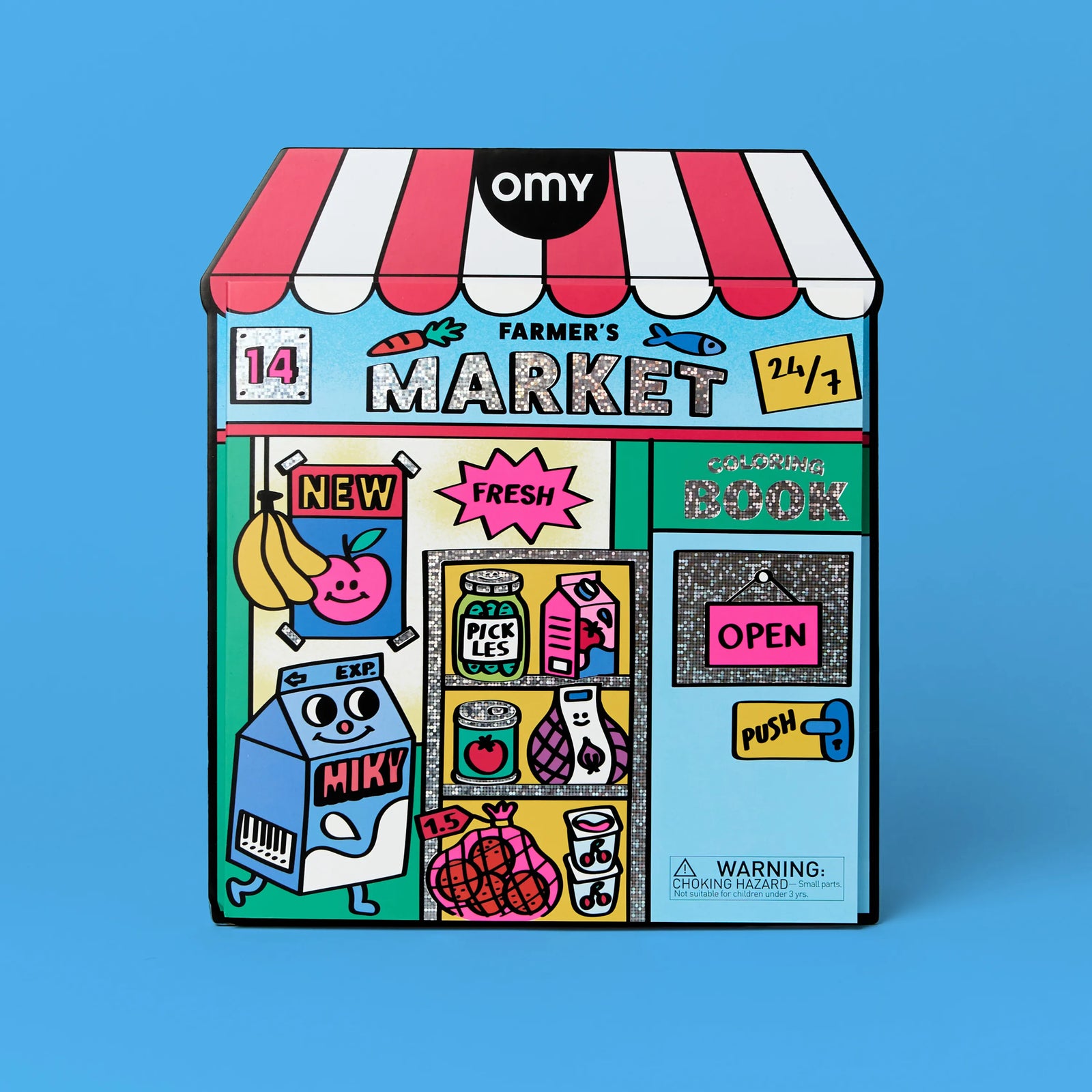 OMY. Coloring Book with Stickers Farmer's Market