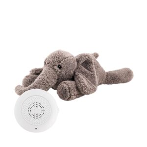 FLOW. George fabric elephant with white sounds & music - rechargeable (gray)