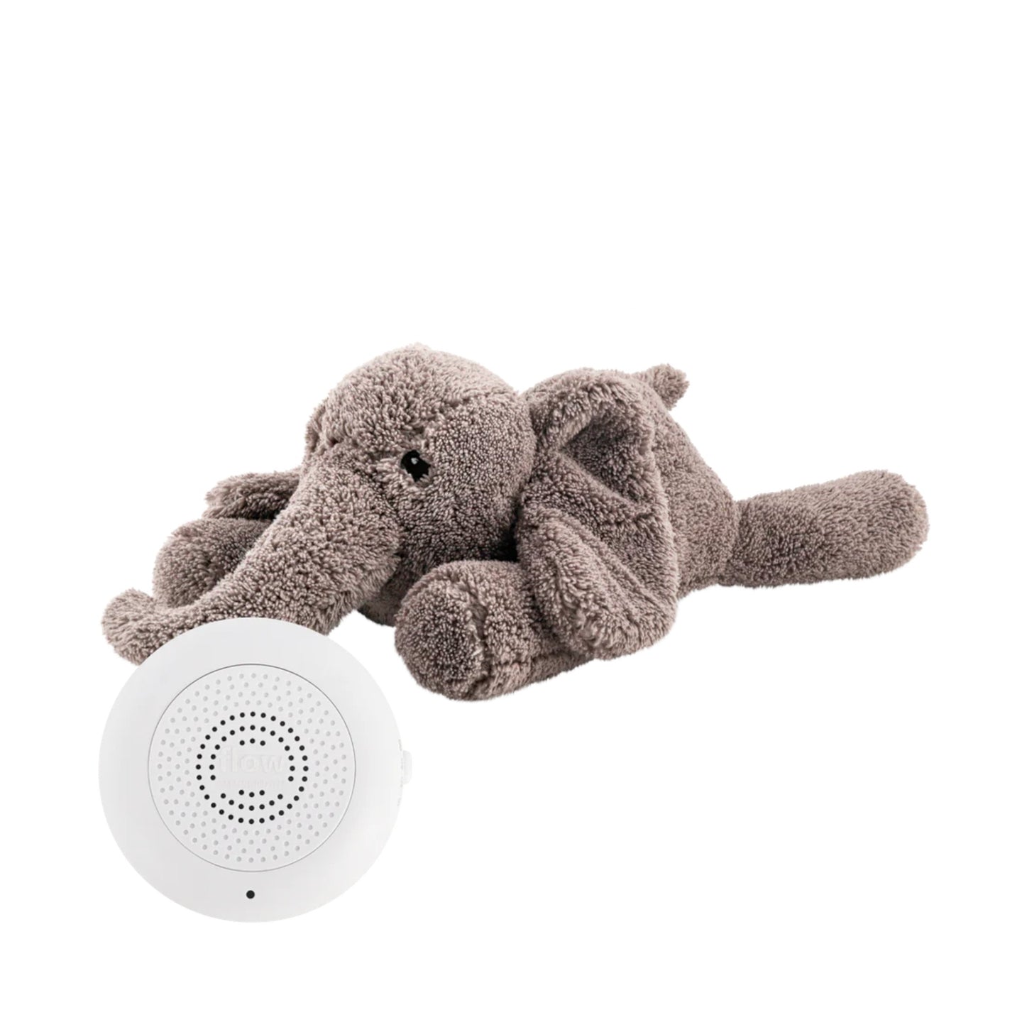 FLOW. George fabric elephant with white sounds & music - rechargeable (gray)