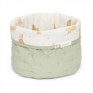 LITTLE DUTCH. Small quilted changing basket Safari Leo