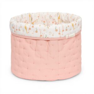 LITTLE DUTCH. Medium quilted changing basket Blooming Safari