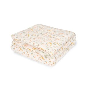 LITTLE DUTCH. Quilted blanket Blooming Safari 70x100