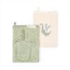 LITTLE DUTCH. Set of 2 Crocodile bath towels