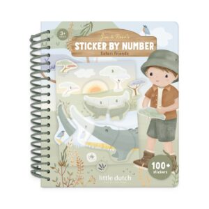LITTLE DUTCH. Jim Safari Friends Numbered Sticker Set