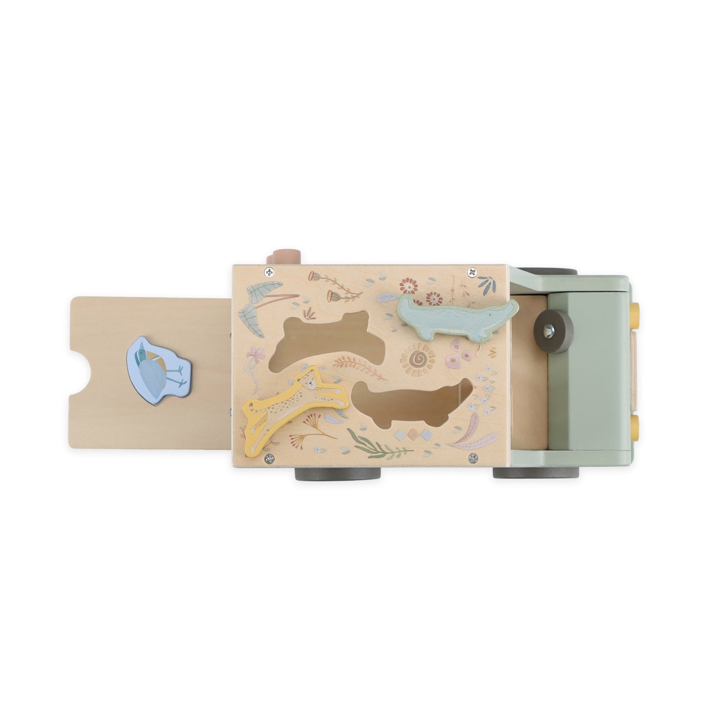 LITTLE DUTCH. Safari Friends FSC Shape Sorter car - Image 8