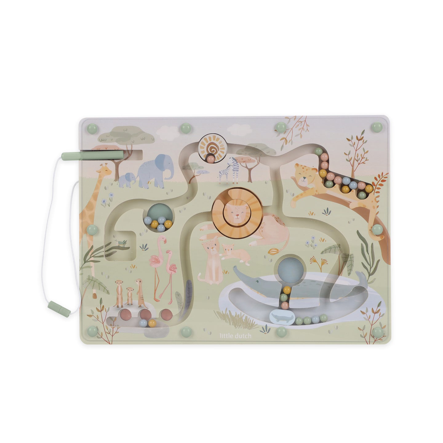 LITTLE DUTCH. Safari Friends FSC magnetic maze