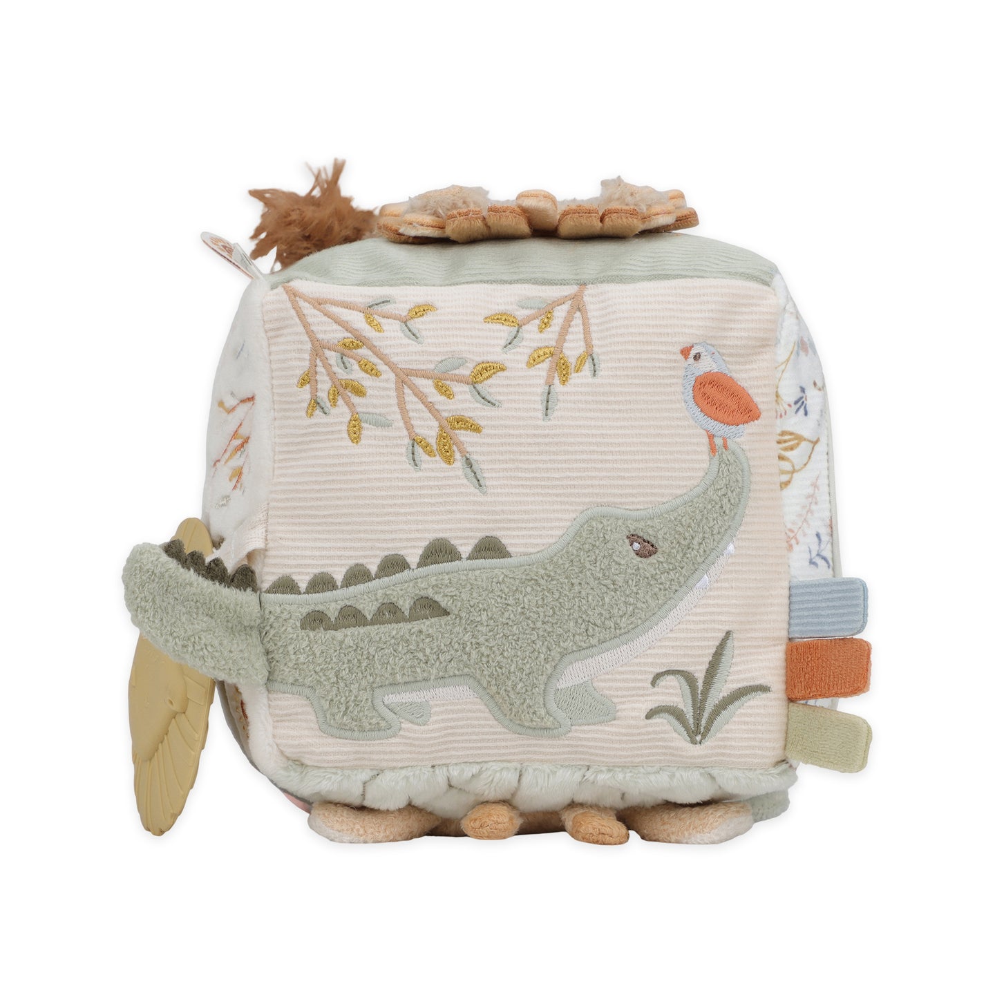 LITTLE DUTCH. Safari Friends GRS fabric activity cube - Image 3