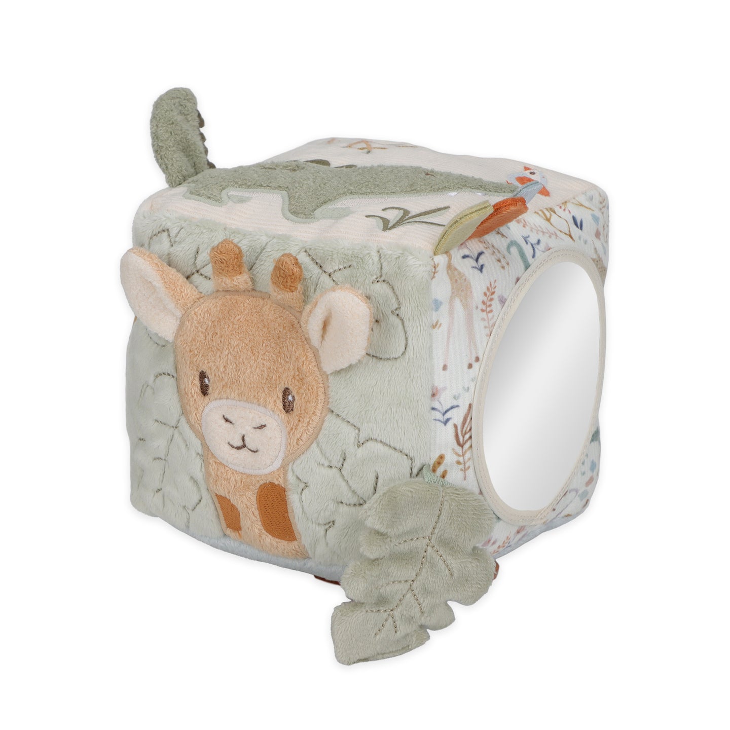 LITTLE DUTCH. Safari Friends GRS fabric activity cube - Image 7