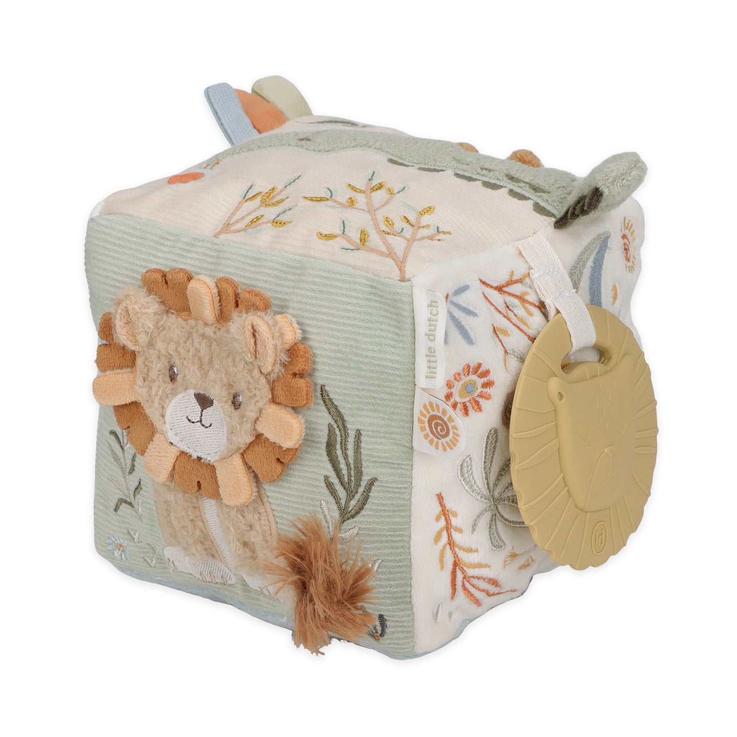 LITTLE DUTCH. Safari Friends GRS fabric activity cube - Image 12