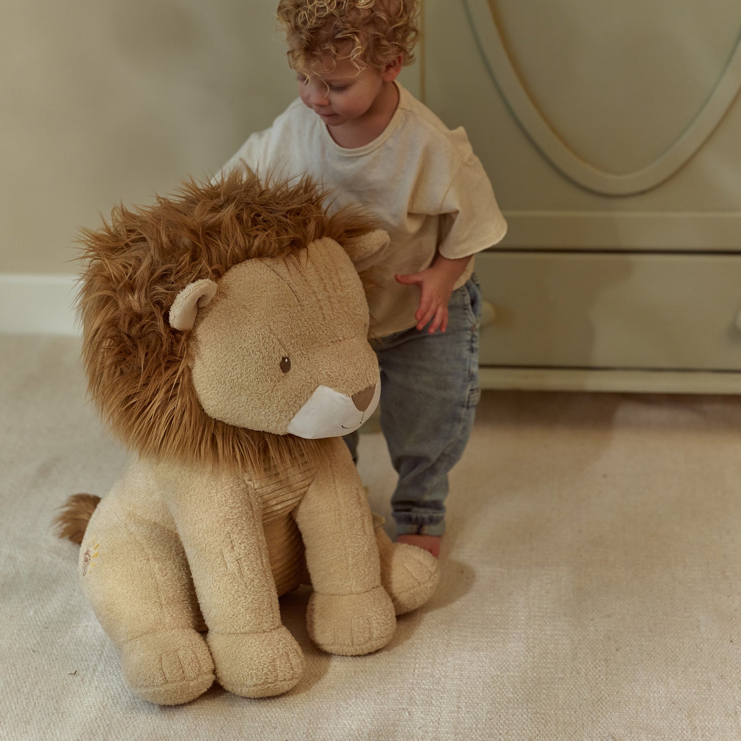 LITTLE DUTCH. Safari Friends fabric lion 60cm. GRS - Image 4