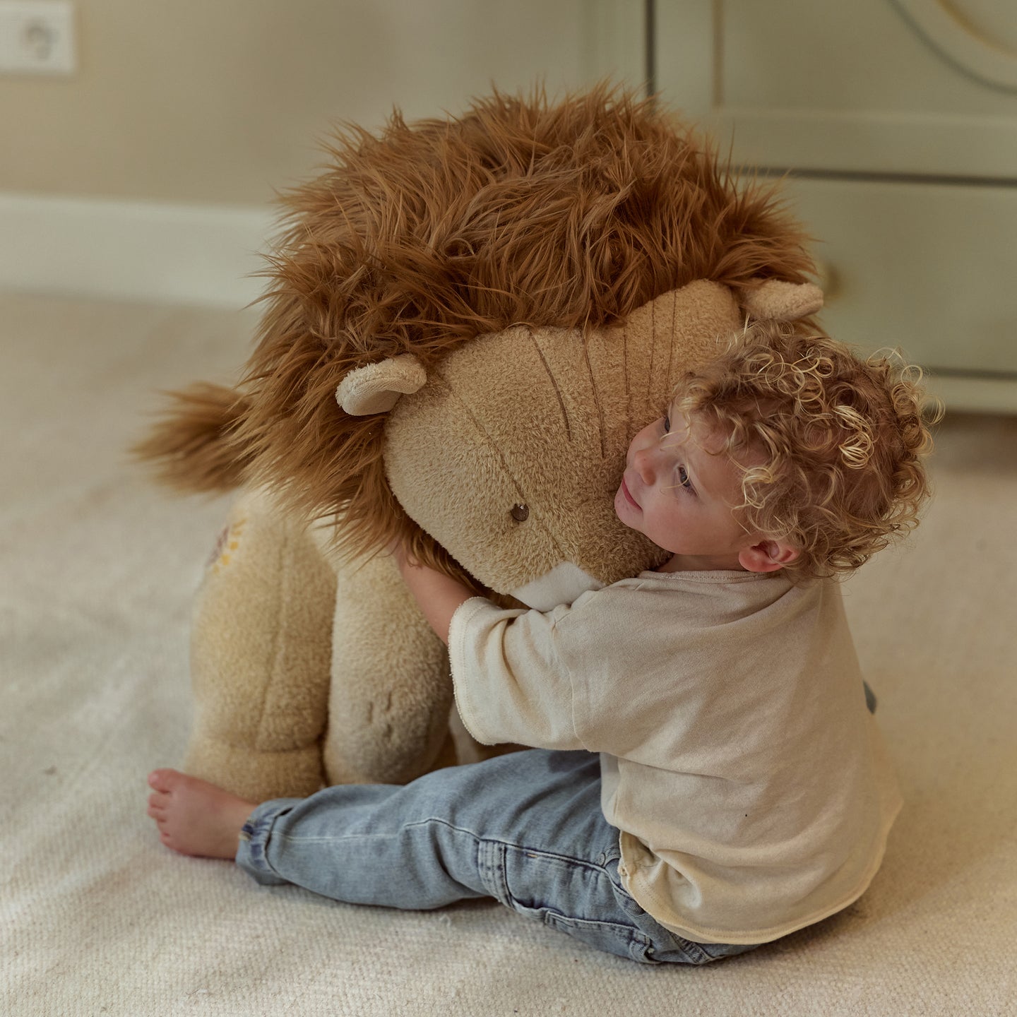 LITTLE DUTCH. Safari Friends fabric lion 60cm. GRS - Image 6