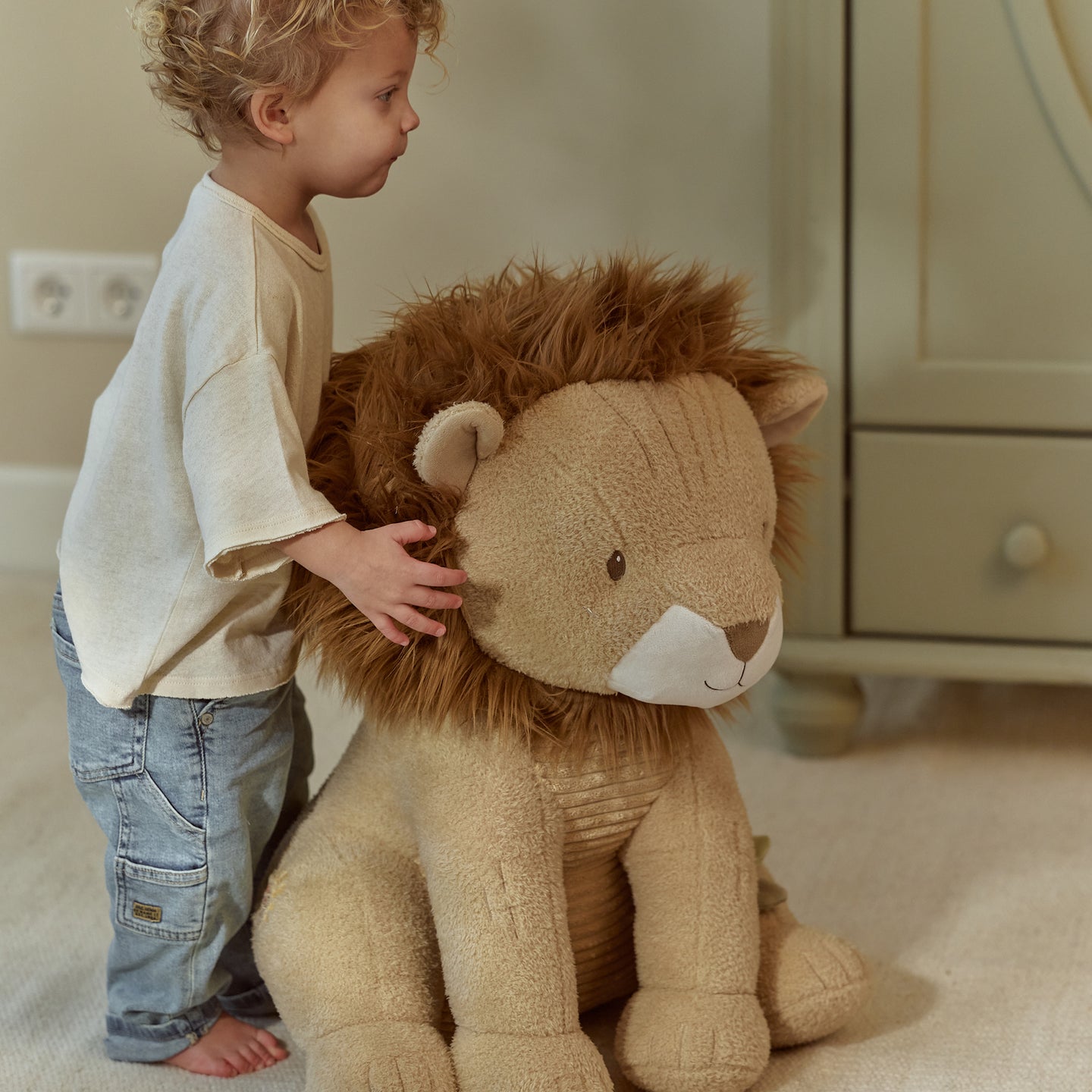 LITTLE DUTCH. Safari Friends fabric lion 60cm. GRS - Image 7