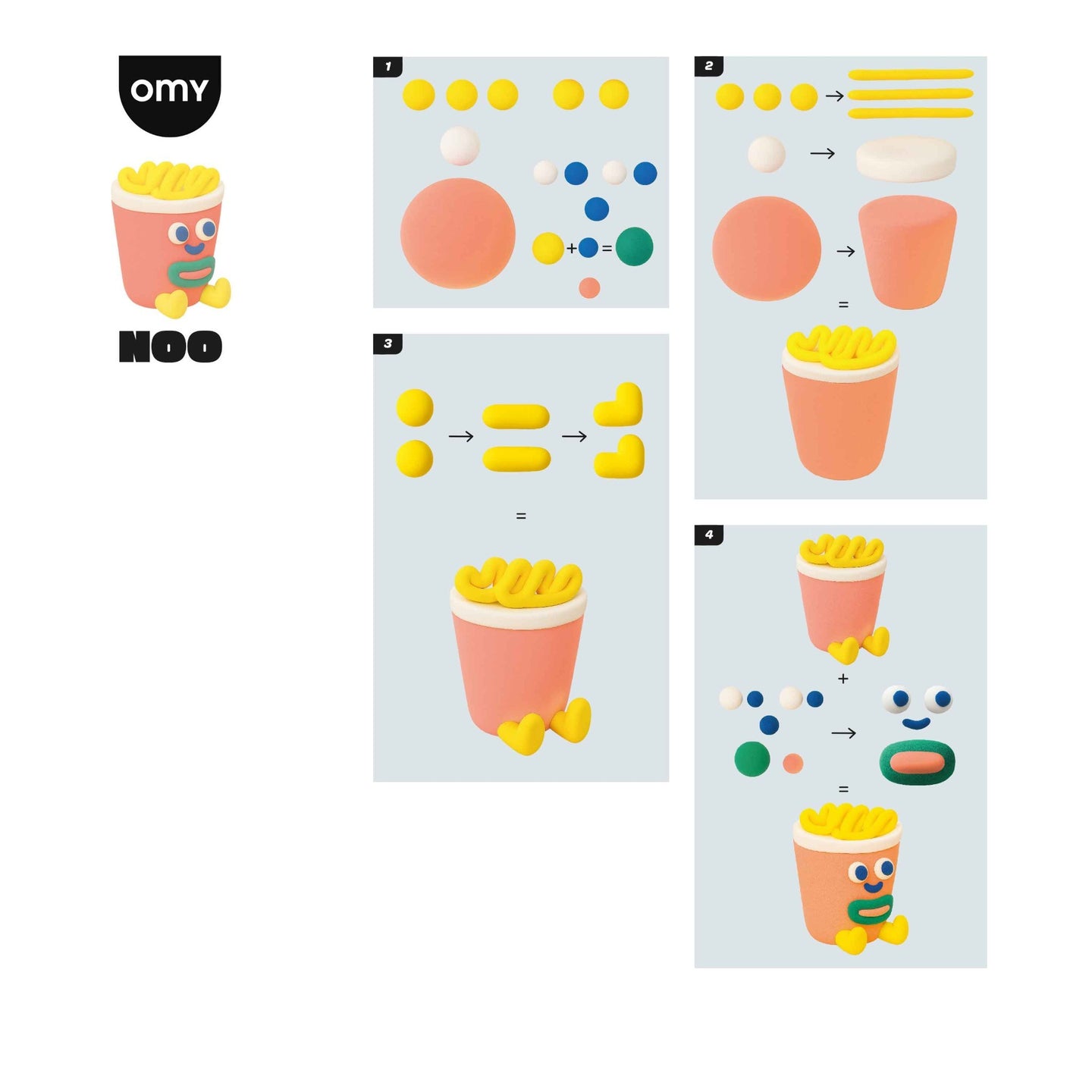 OMY. Air Dry Clay Noo Construction Set - Image 4