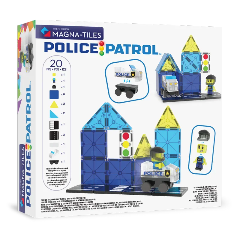 MAGNA-TILES Police Patrol 20pcs - Image 3