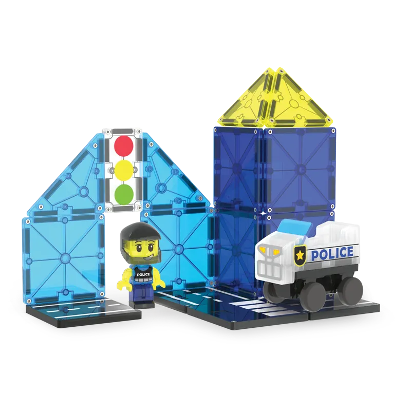 MAGNA-TILES Police Patrol 20pcs - Image 2