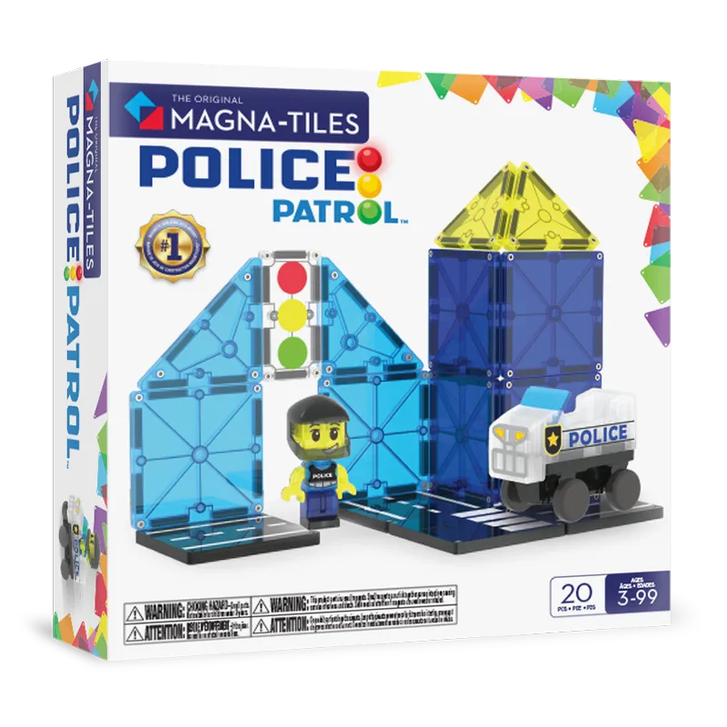 MAGNA-TILES Police Patrol 20pcs