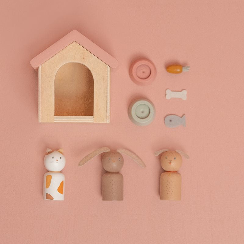 LITTLE DUTCH. Dollhouse pet expansion set FSC - Image 2