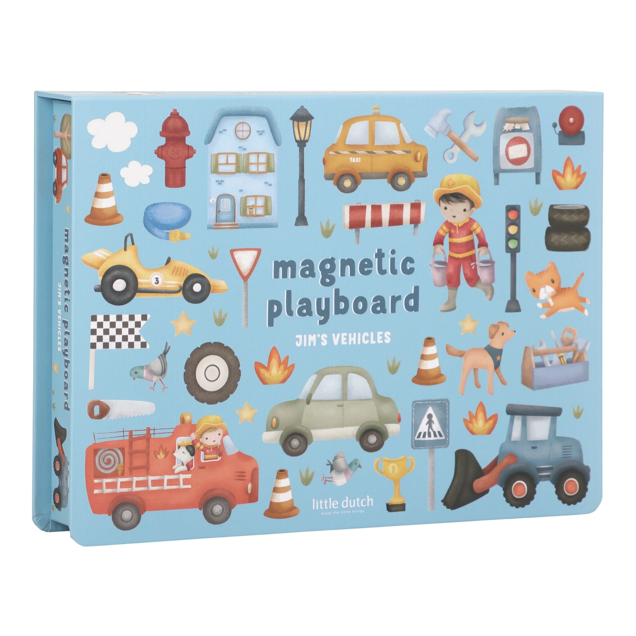 LITTLE DUTCH. Magnetic play board Jim's Vehicles FSC