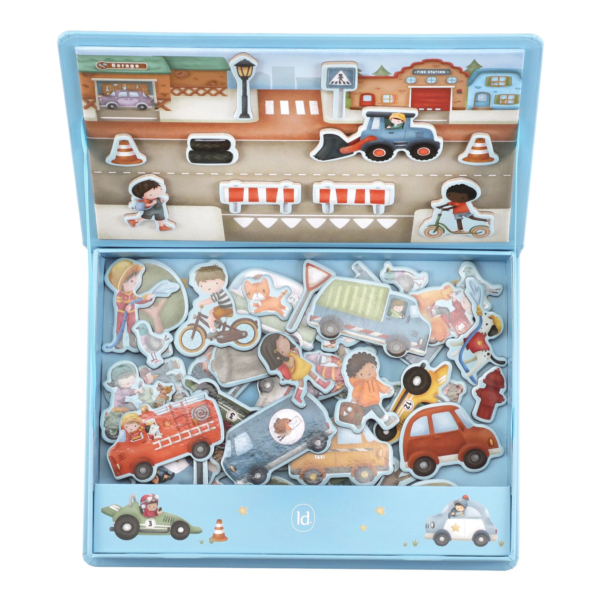 LITTLE DUTCH. Magnetic play board Jim's Vehicles FSC - Image 3