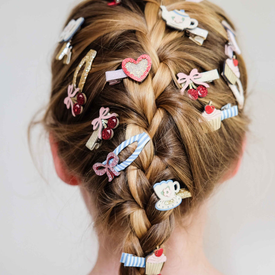 MIMI & LULA FANCY CHERRIES SALON HAIR CLIPS - Image 4