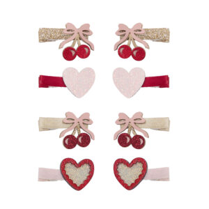MIMI & LULA FANCY CHERRIES SALON HAIR CLIPS