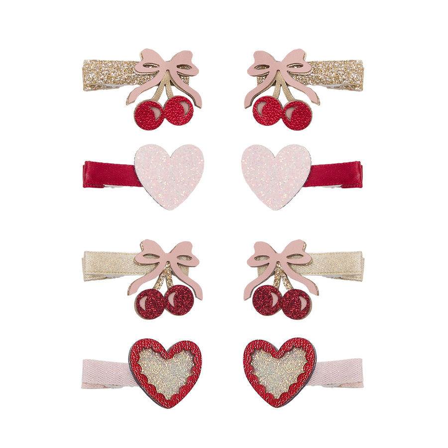 MIMI & LULA FANCY CHERRIES SALON HAIR CLIPS