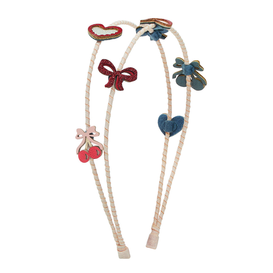 MIMI & LULA FANCY CHERRIES DOUBLE HEADBAND