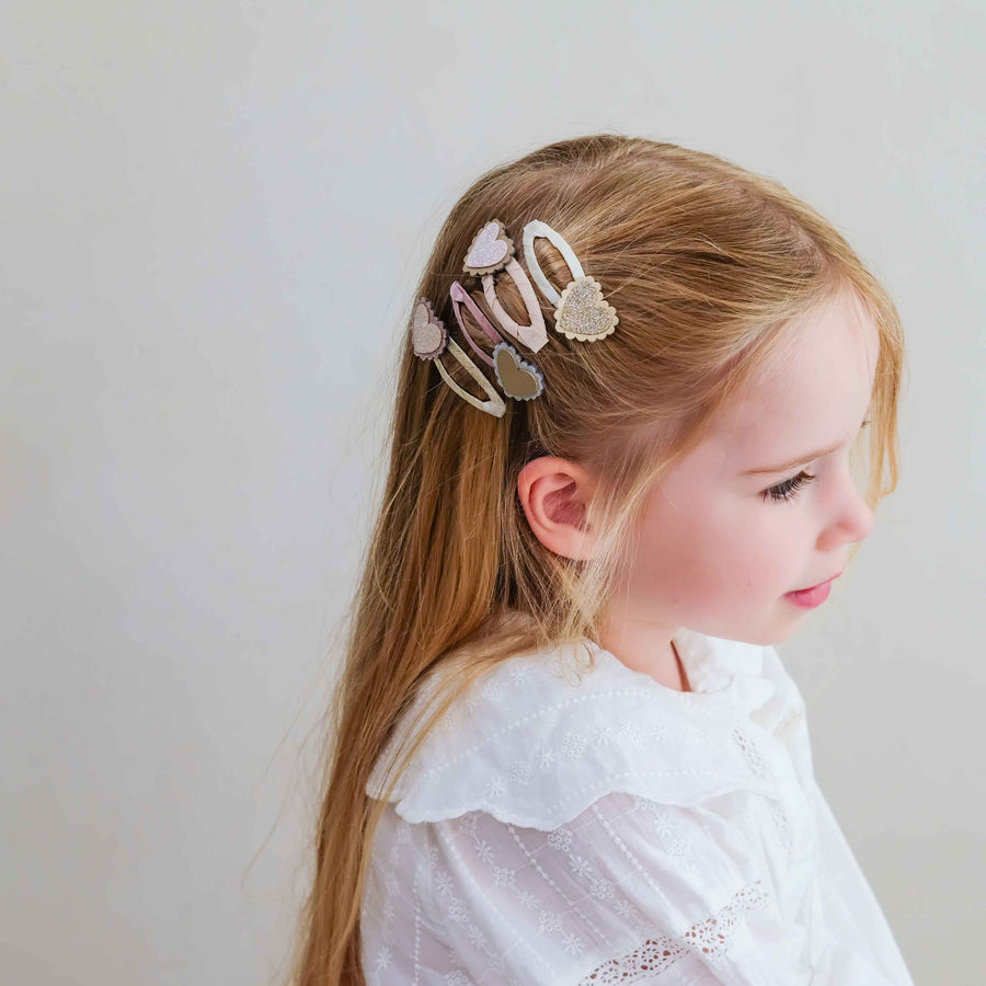 MIMI & LULA SCALLOPED HEART HAIR CLIPS - Image 2