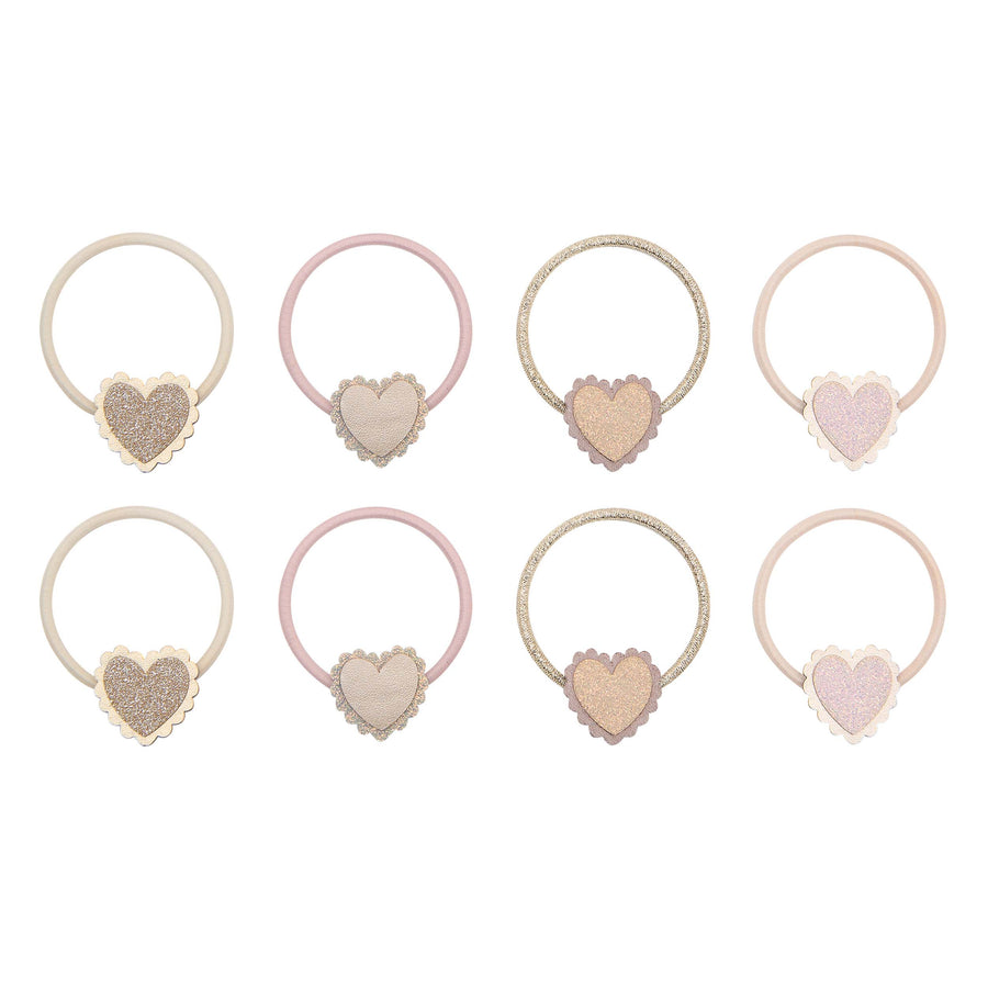 MIMI & LULA SCALLOPED HEART HAIR TIES