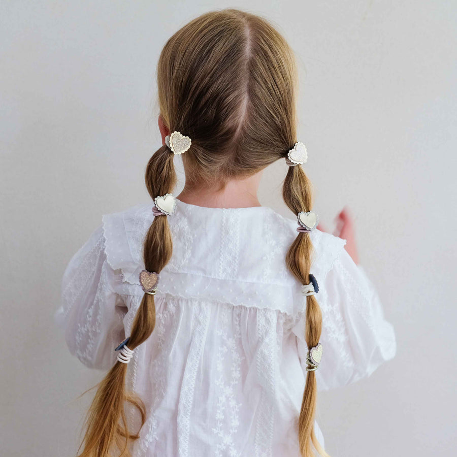 MIMI & LULA SCALLOPED HEART HAIR TIES - Image 2