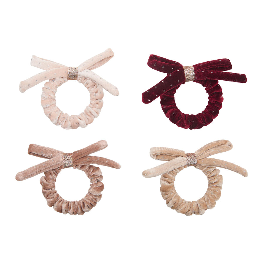 MIMI & LULA VELVET BOW SCRUNCHIES