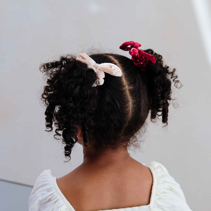 MIMI & LULA VELVET BOW SCRUNCHIES - Image 6