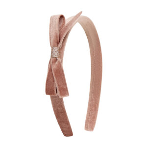 MIMI & LULA VIOLET BOW HEADBAND - PINK