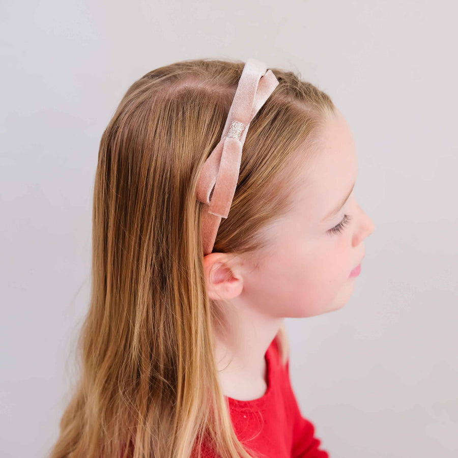 MIMI & LULA VIOLET BOW HEADBAND - PINK - Image 2