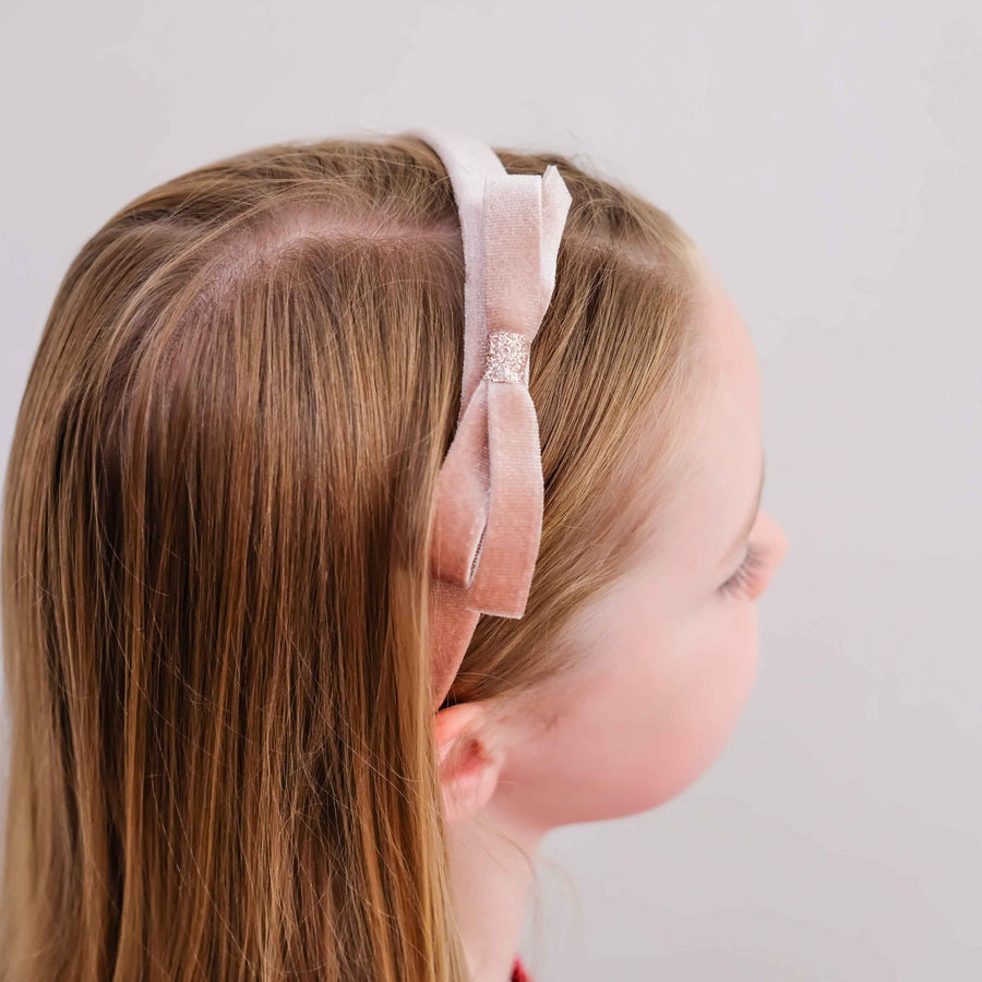 MIMI & LULA VIOLET BOW HEADBAND - PINK - Image 3