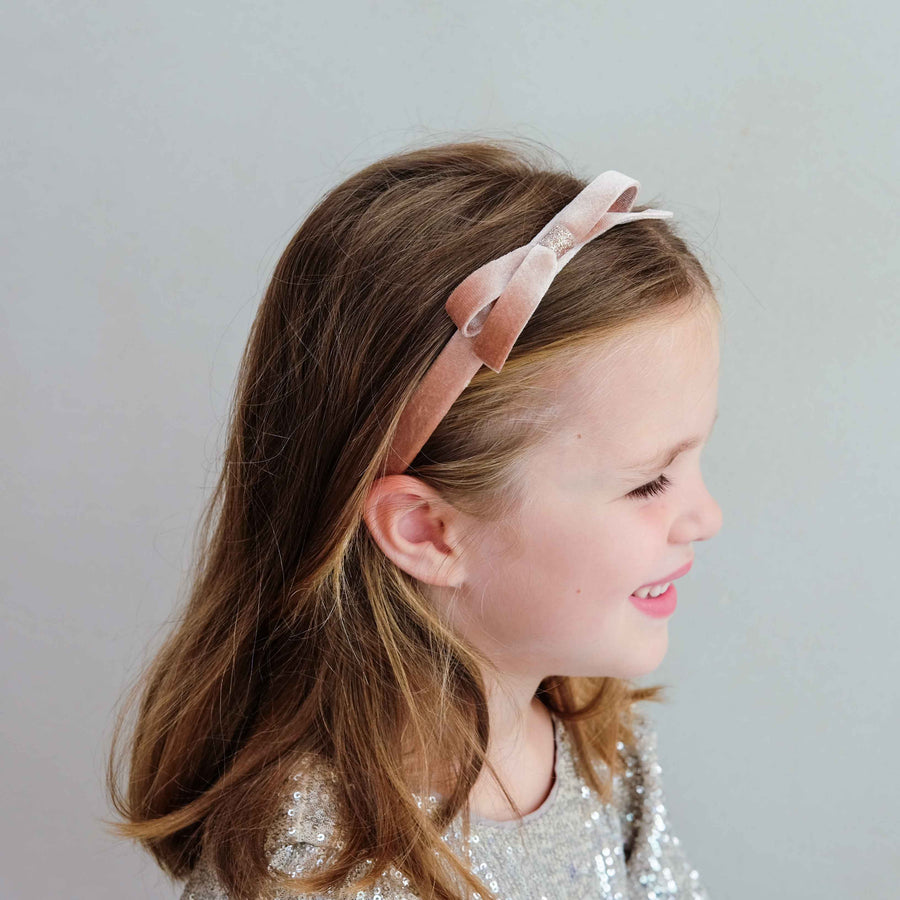 MIMI & LULA VIOLET BOW HEADBAND - PINK - Image 4
