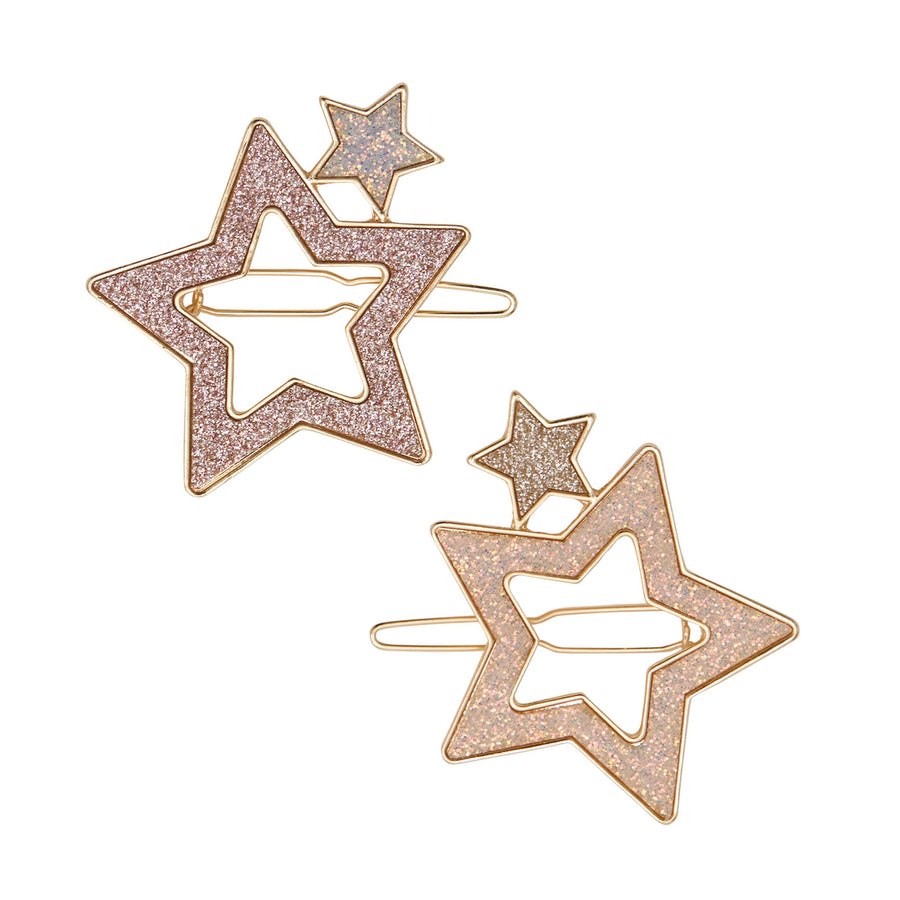 MIMI & LULA SUPER SPARKLE STAR SNAP HAIR CLIPS