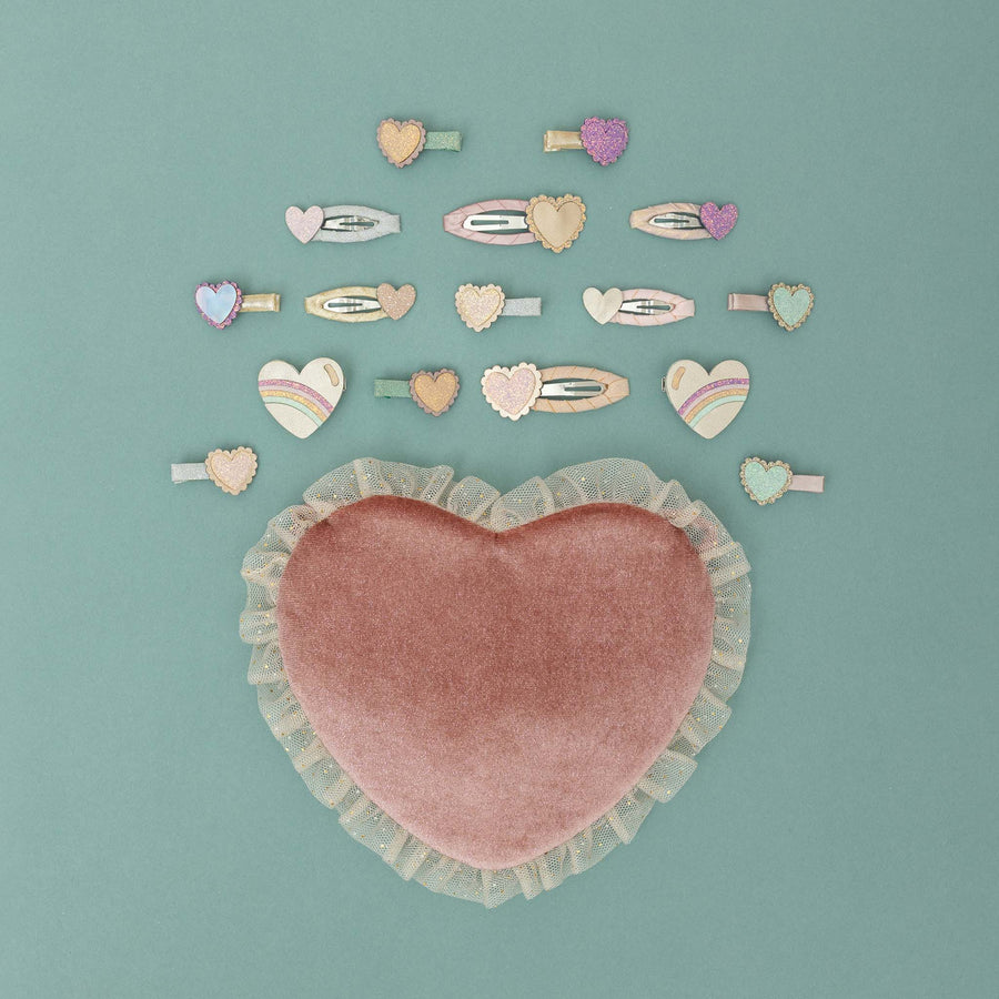 MIMI & LULA SCALLOPED HEART HAIR CLIPS - Image 3