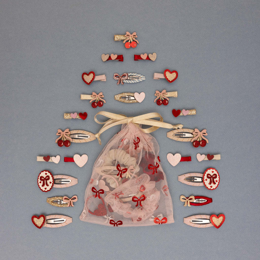 MIMI & LULA FANCY CHERRIES SALON HAIR CLIPS - Image 6