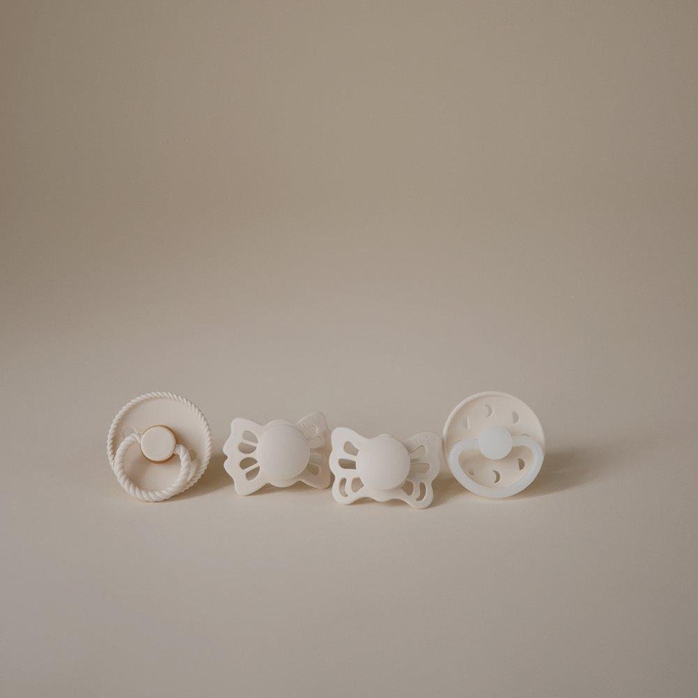 FRIGG Set of 4 Different Pacifiers – Moonlight Sailing Cream 0m+ - Image 2