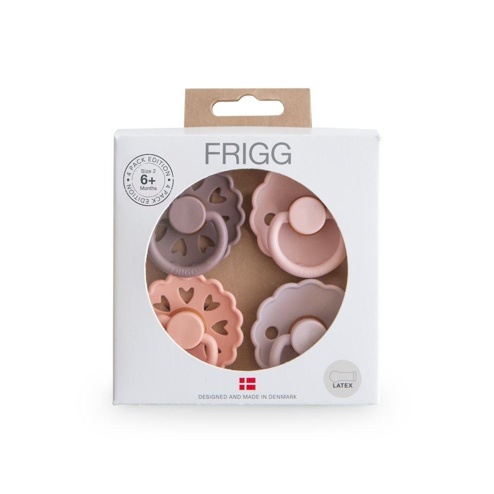 FRIGG Set of 4 Latex Pacifiers – Sunset Bliss 6m+