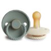 FRIGG Set of 2 Latex Pacifiers Rope Cream/Sage 6m+