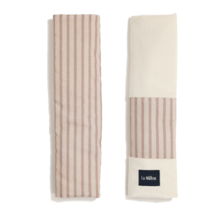 LA MILLOU SEAT BELT COVERS STRIPES BEIGE