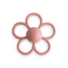MUSHIE RATTLE TEETHER DAISY DUSTY ROSE