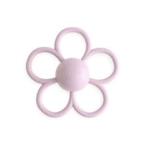 Mushie Daisy Rattle Teether Lilac