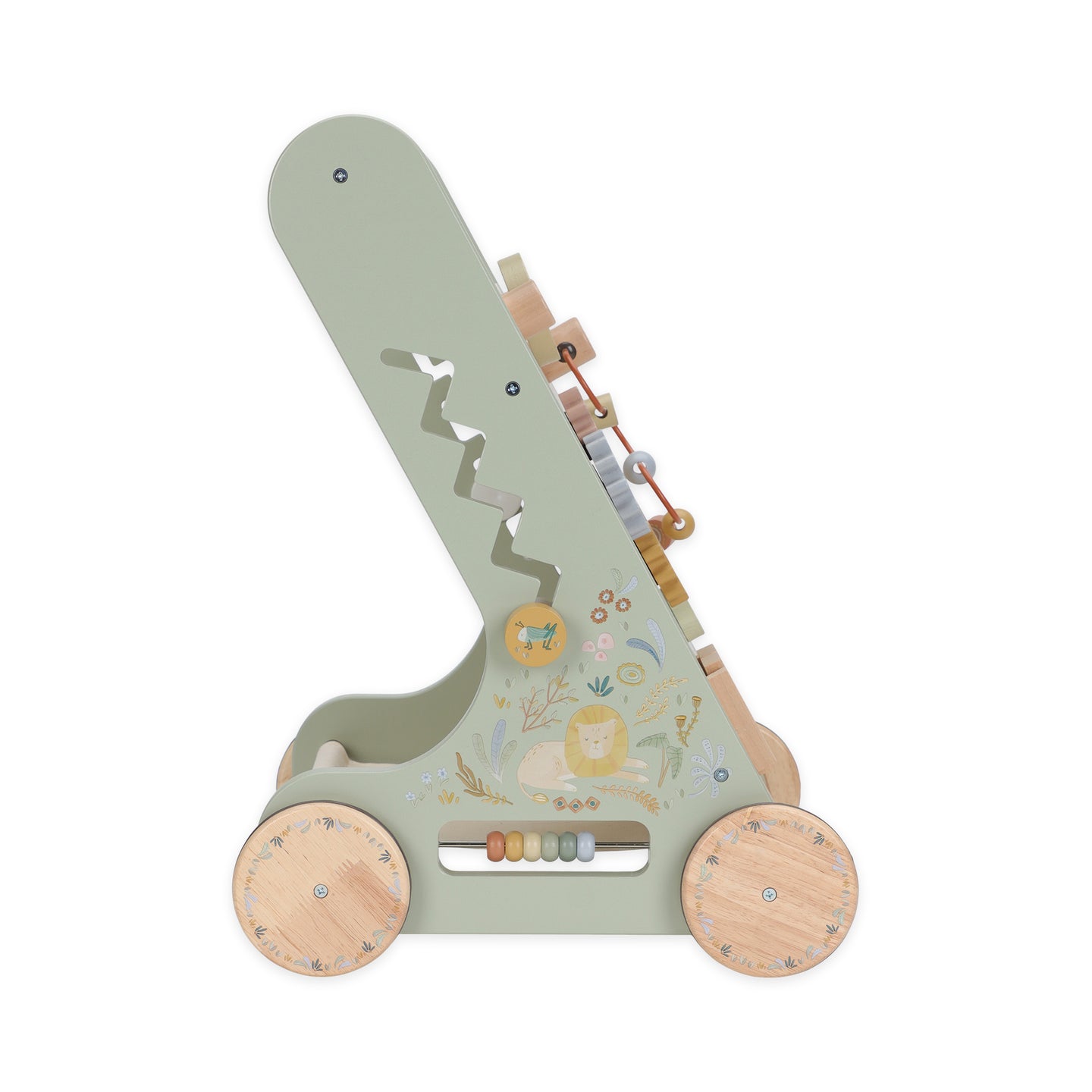 LITTLE DUTCH. Wooden baby activity walker Safari Friends FSC - Image 6