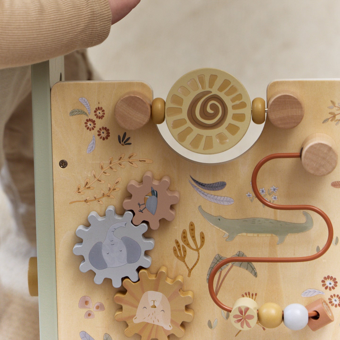 LITTLE DUTCH. Wooden baby activity walker Safari Friends FSC - Image 14
