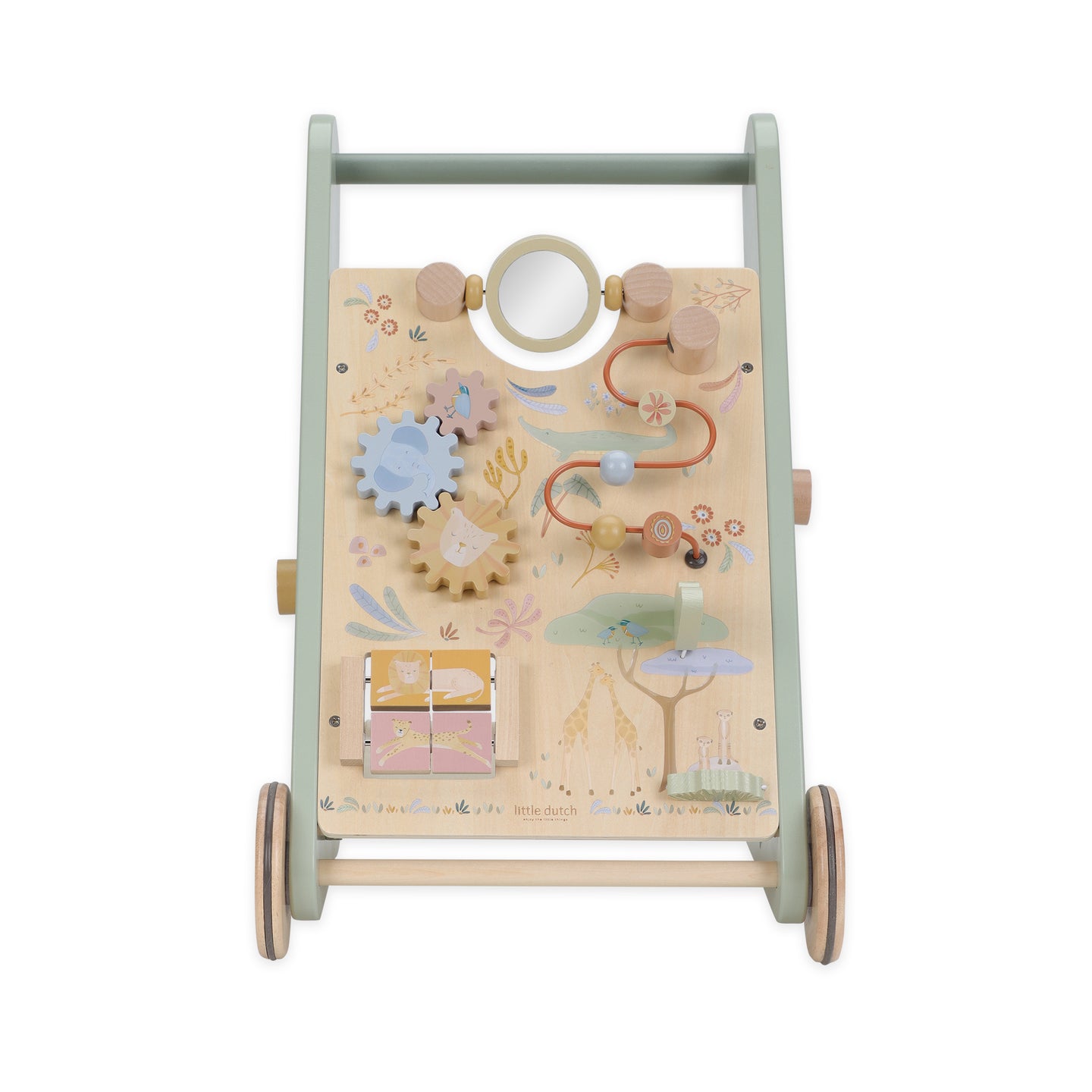 LITTLE DUTCH. Wooden baby activity walker Safari Friends FSC - Image 15